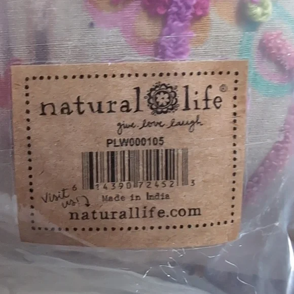 Natural Life Colorful Dog Embroidered Pillow - Picture 6 of 6